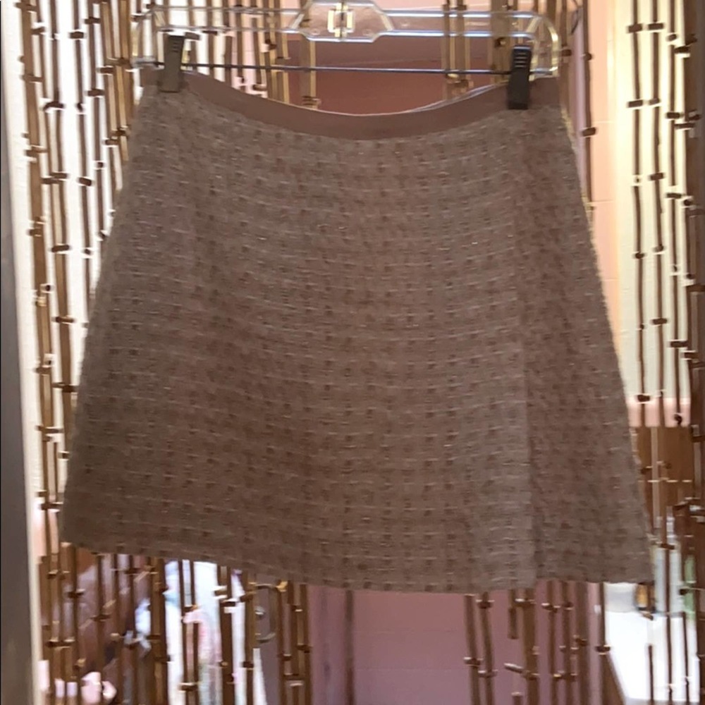 H&M pink tweed mini skirt.